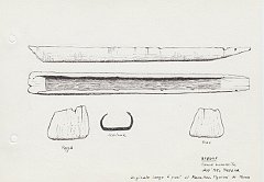 038 Brasile - canoa monossile dell'Alto Parana' - originale lungo 6 passi al Museo Pigorini di Roma